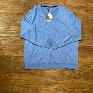 Club Room Light Blue V-Neck Sweater‎